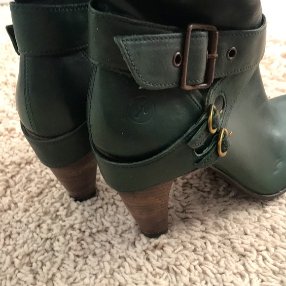 Designer Hunter/Forest green real leather boots! - Picture 5 of 12